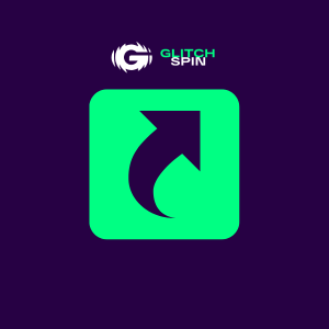 Symbol für Verknüpfung unter dem GlitchSpin-Logo